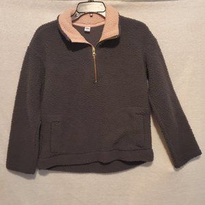 Old Navy fleece pullover with zipper women's medium